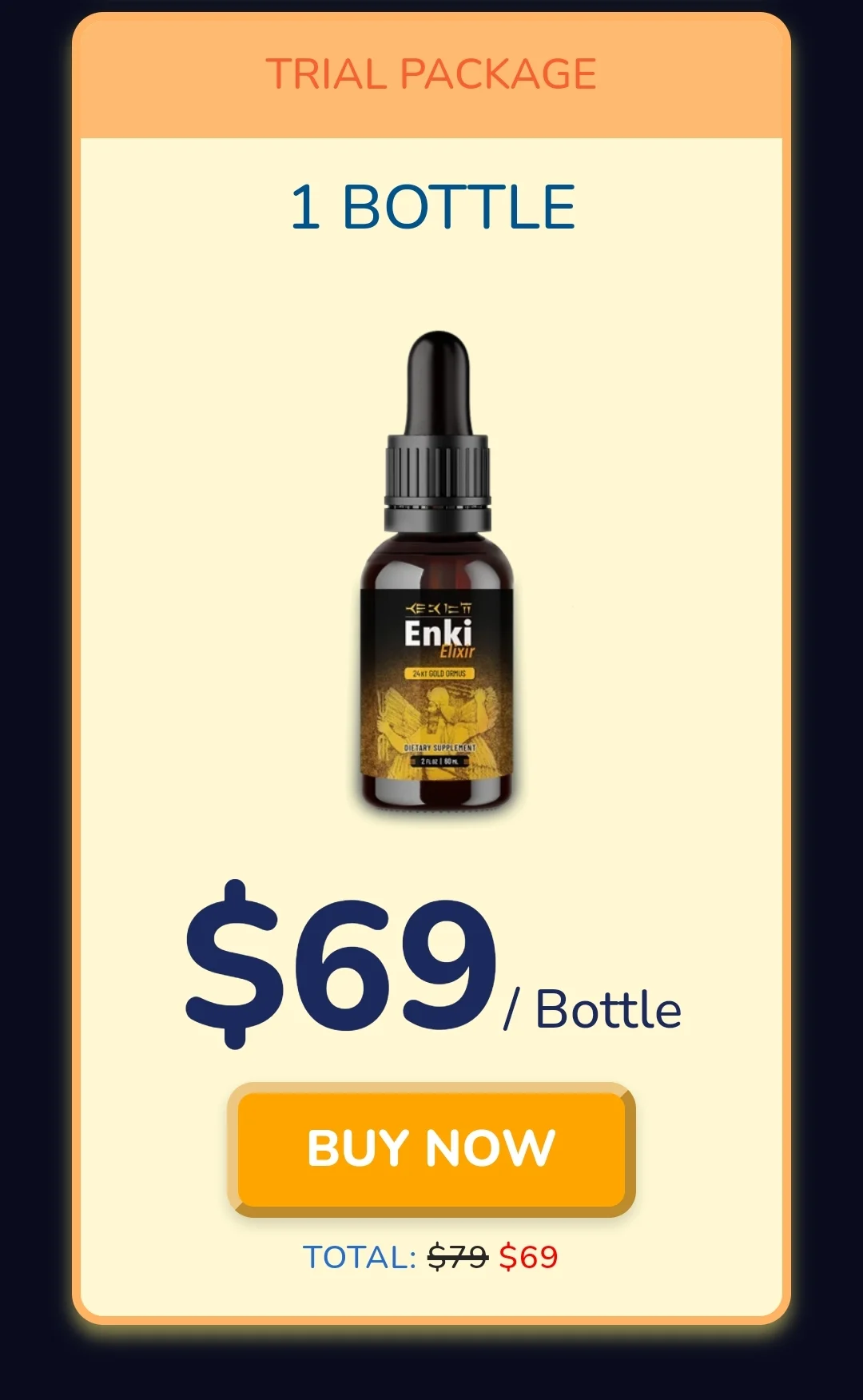 Enki Elixir™ 1 bottle pricing